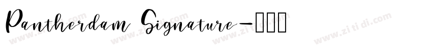 Pantherdam Signature字体转换
